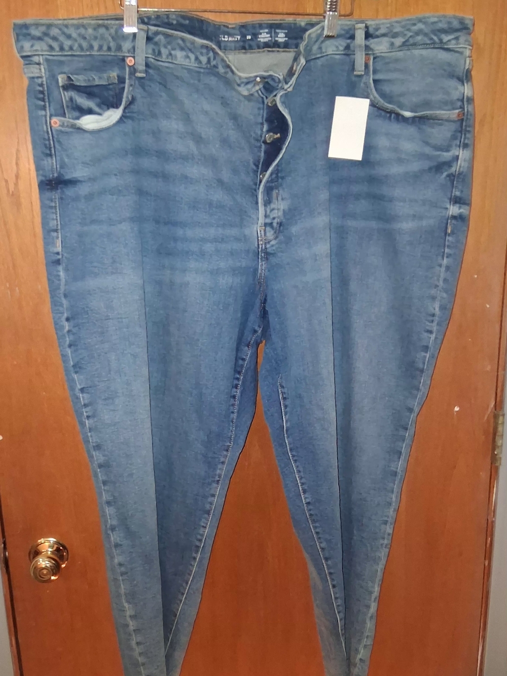 Old Navy Button-Fly Jeans in Medium Blue Wash